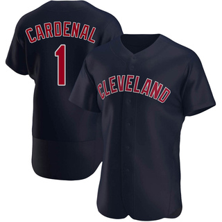 Authentic Jose Cardenal Men's Cleveland Guardians Alternate Jersey - Navy