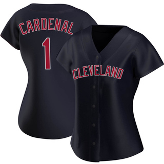 Authentic Jose Cardenal Women's Cleveland Guardians Alternate Jersey - Navy