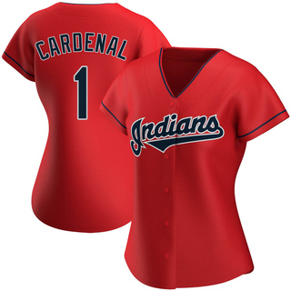 Authentic Jose Cardenal Women's Cleveland Guardians Alternate Jersey - Red