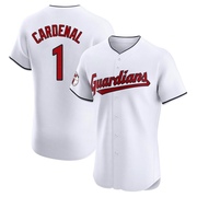 Elite Jose Cardenal Men's Cleveland Guardians Home Jersey - White