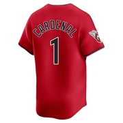 Limited Jose Cardenal Men's Cleveland Guardians Alternate Jersey - Red