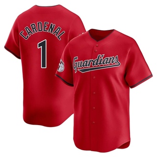 Limited Jose Cardenal Men's Cleveland Guardians Alternate Jersey - Red