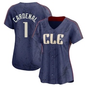 Limited Jose Cardenal Women's Cleveland Guardians 2024 City Connect Jersey - Navy