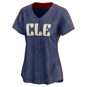 Limited Jose Cardenal Women's Cleveland Guardians 2024 City Connect Jersey - Navy