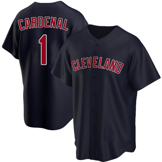 Replica Jose Cardenal Men's Cleveland Guardians Alternate Jersey - Navy