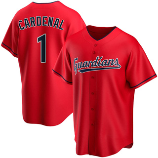 Replica Jose Cardenal Men's Cleveland Guardians Alternate Jersey - Red