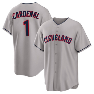 Replica Jose Cardenal Men's Cleveland Guardians Road Jersey - Gray