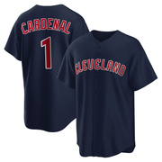 Replica Jose Cardenal Youth Cleveland Guardians Alternate Jersey - Navy