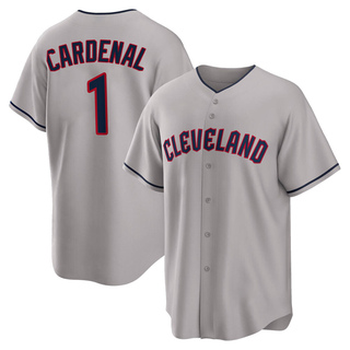 Replica Jose Cardenal Youth Cleveland Guardians Road Jersey - Gray